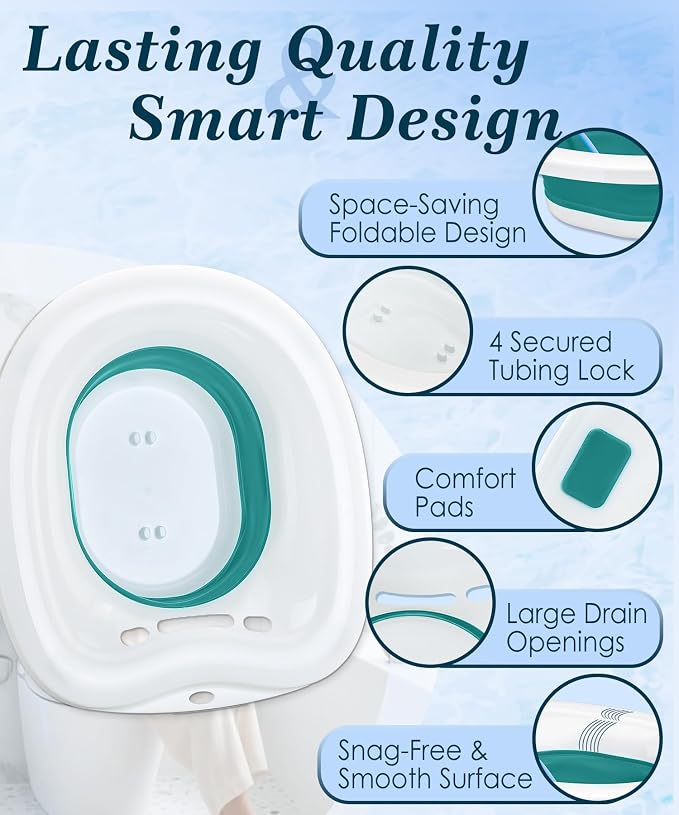 Sitz Bath, Sitz Bath for Toilet Seat, Postpartum and Hemorrhoids Care - Image 5