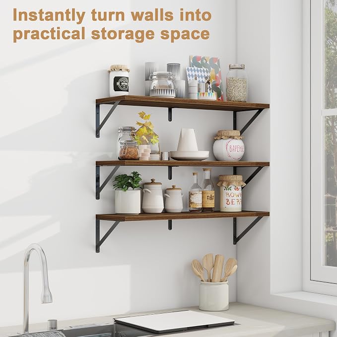 Fun Memories Floating Shelves, 32 x 8 Inches, Decorative Storage - Image 5