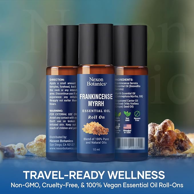 Frankincense & Myrrh Essential Oil Roll-On 10ml - Image 5
