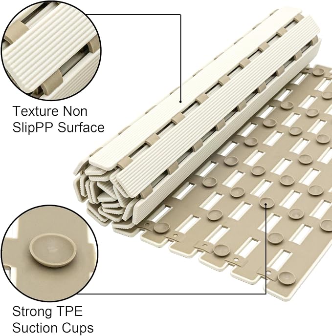MBOSS Bath Tub Shower Mat Non Slip Bathtub Mats - Image 3