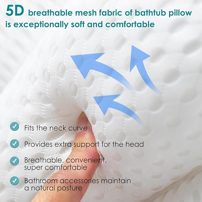 Bath Pillow Bathtub Pillow, Luxury Bath Pillow - Image 4
