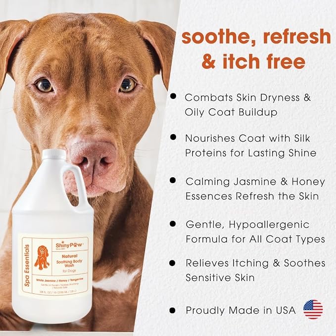 Jasmine & Honey Spa Body Wash for Dogs by Shiny Paw | Dog Itchy Skin Relief & - Image 2