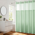 River Dream Heavyweight No Hooks Required Dotted Waffle Weave Shower Curtain - by RiverDream