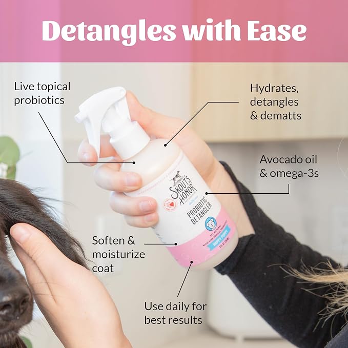 Skout's Honor Probiotic Pet Detangler Spray - Image 6