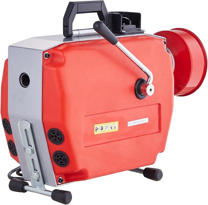 VEVOR 120FT x 7/8 Inch Drain Cleaner Machine, 420W Electric Sewer Snake Auger - Image 10