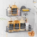LEVERLOC Shower Caddy Suction Cup, 2 Pack Shelves by LEVERLOC