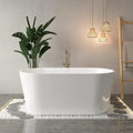 FerdY Luzon 55" Acrylic Freestanding Bathtub, Ergonomic Lightweight Classic by FerdY
