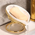 Leaf-Shaped Ceramic Soap Dish by Dobbyby