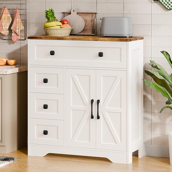 Vabches Farmhouse Storage Cabinet - Image 7