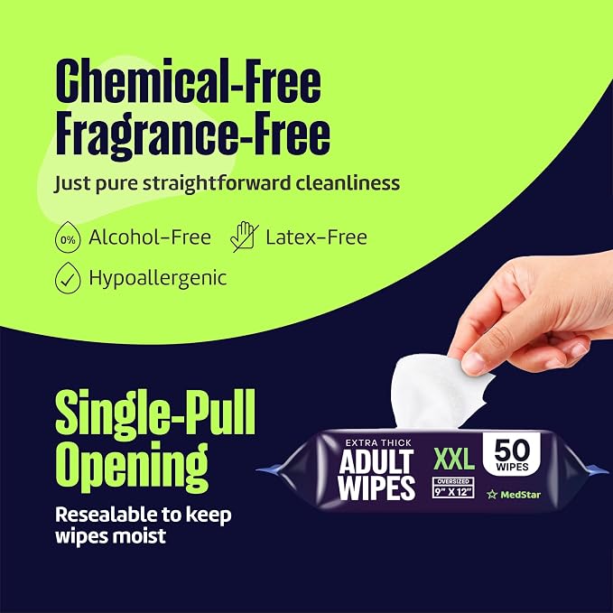 Adult Wipes for Elderly 8 Pack - Image 4
