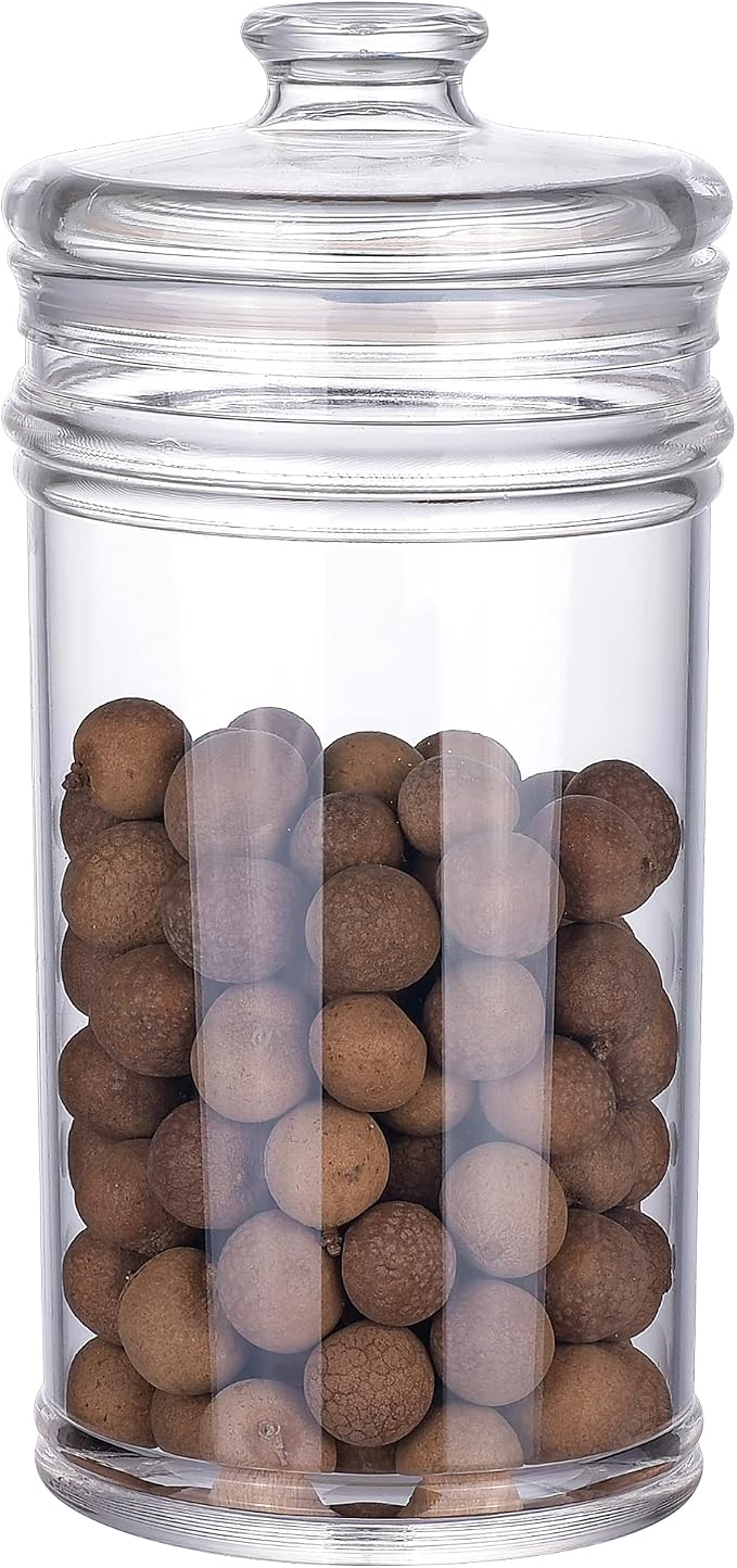 64 oz Reinforced Large Acrylic Storage Jar, Airtight Lid Cookie Jar | Ideal by IVOOBR