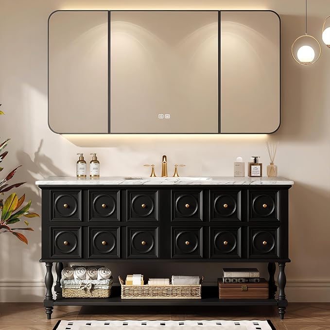 72IN Bathroom Vanity with Sink by ZGNBSD
