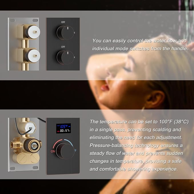 Oil Rubbed Bronze Shower System - Image 4