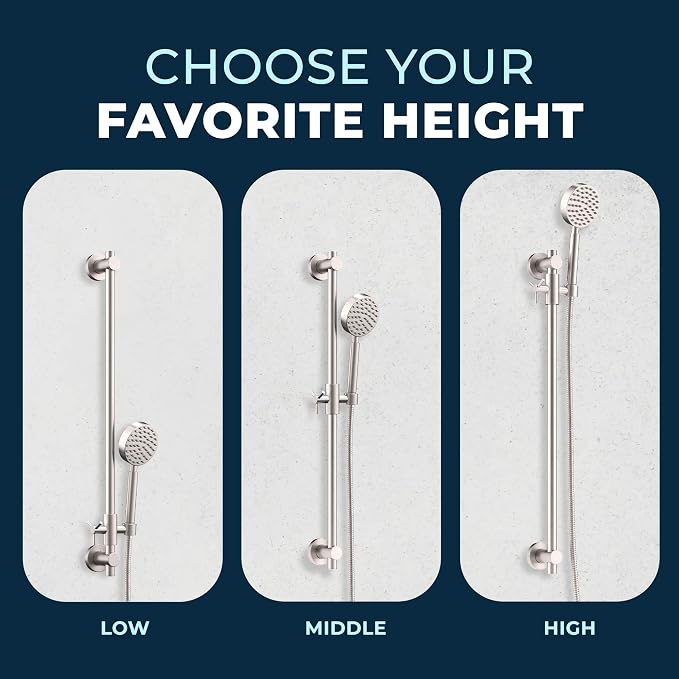 HammerHead Showers® Solid Metal 27.5 Inch Shower Slide Bar - Image 4