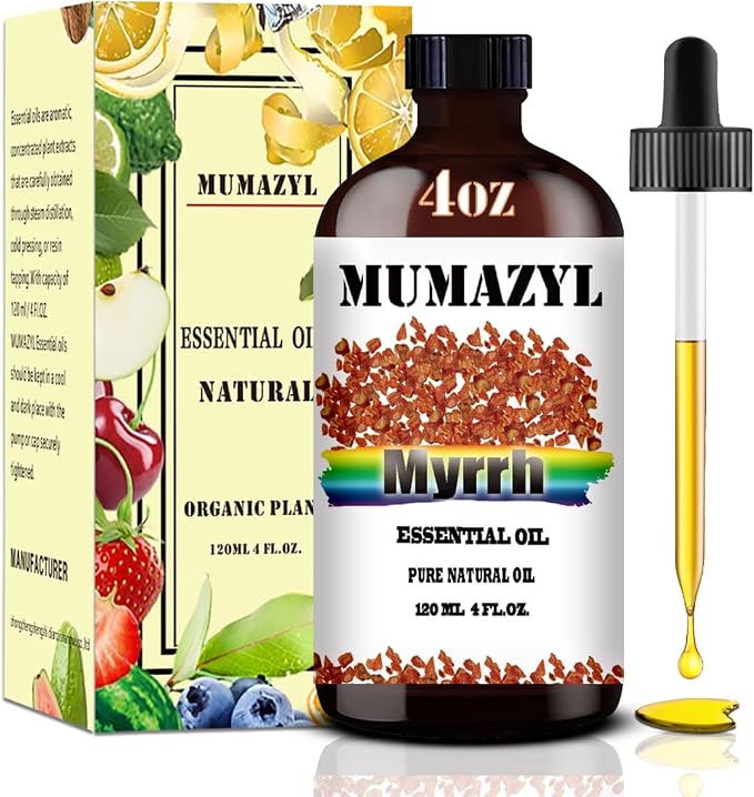 Myrrh Essential Oil, Myrrh Oil 4 Fl Oz 120ML by MUMAZYLESSENTIALOIL