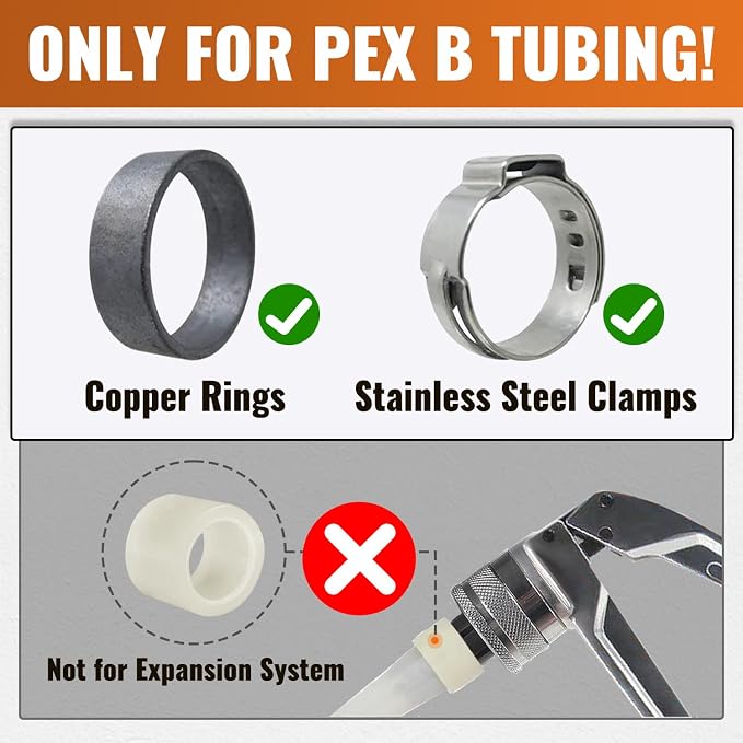 SUNGATOR 8-Pack Pex Drop Ear Elbow 1/2", No Lead Brass Fittings, UPC Certified - Image 2
