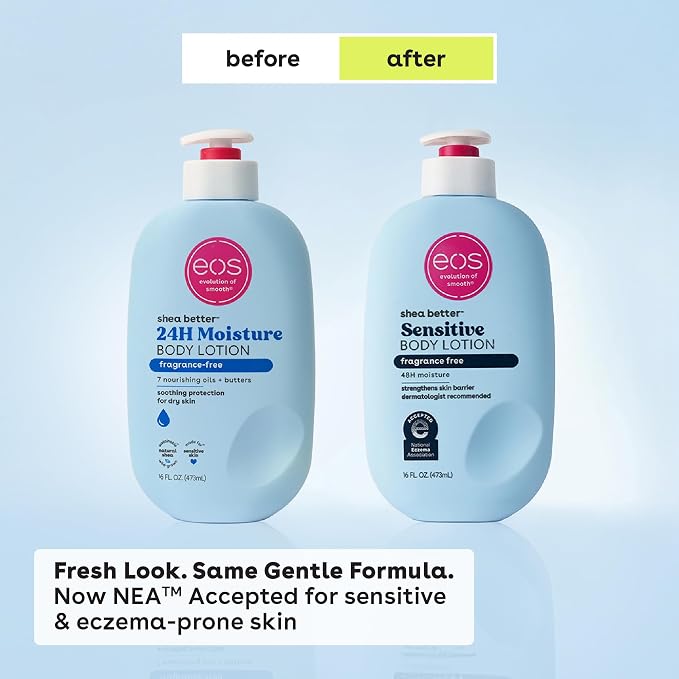 eos Shea Better Sensitive Skin Body Lotion, 48-Hour Moisture Skin Care - Image 2