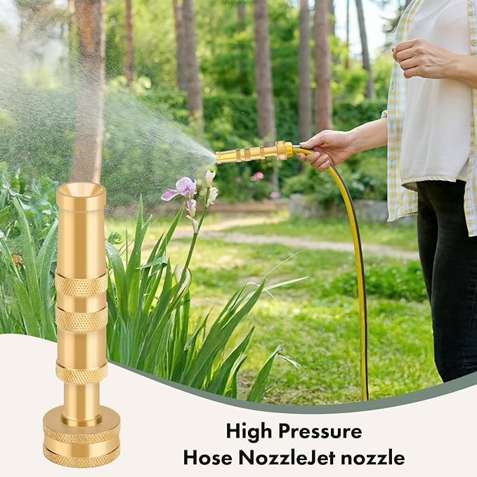 Twinkle Star High Pressure Hose Nozzle, Garden Hose Nozzle, 3/4” GHT Hose - Image 7