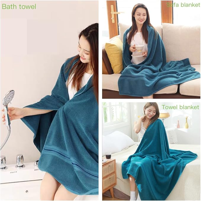 Bath Sheet, Oversized Bath Towel, Beach Towel, 40x73 inches, Extra Large - Image 5