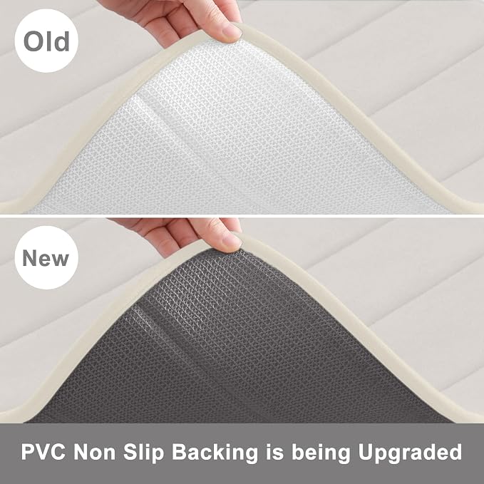 Buganda Memory Foam Bath Mat, Ultra Soft and Non-Slip Bathroom Rugs, Water - Image 3
