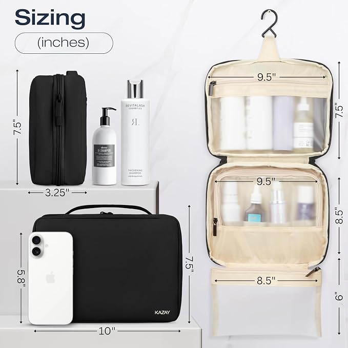 KAZAY Hanging Toiletry Bag - Image 2