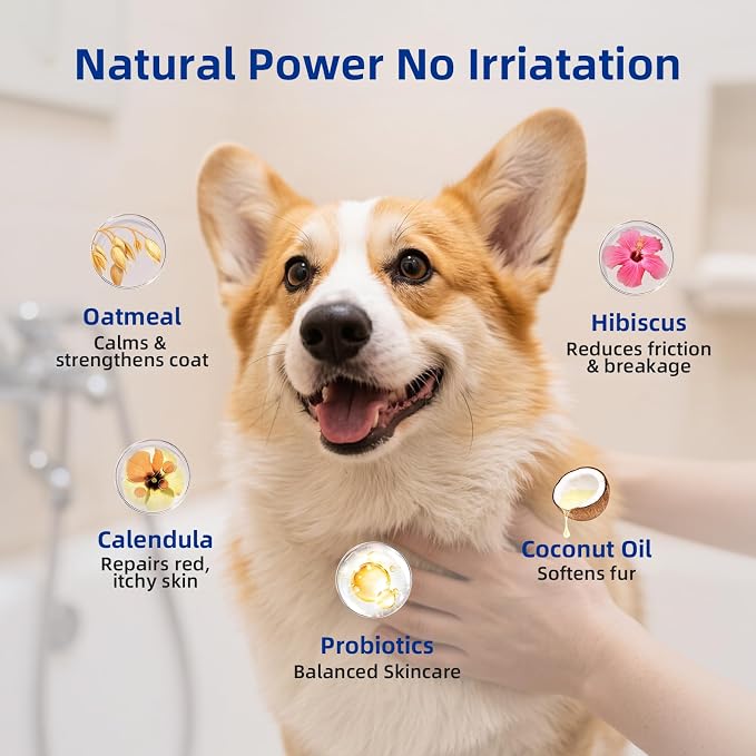 Unipaws Probiotic Short-Haired Dog Conditioner – Degreasing, Soothing & - Image 4