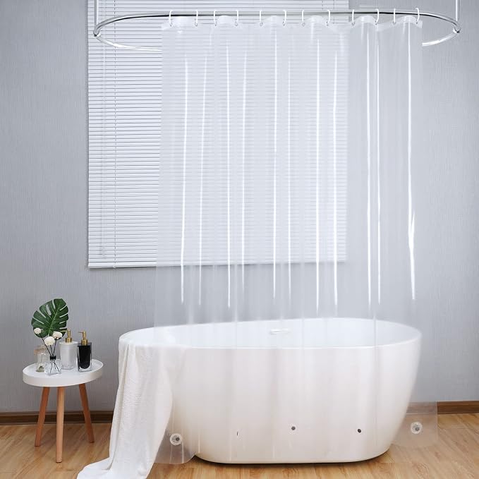 AooHome Clear Shower Curtain Liner -8G EVA Heavy Duty Water Repellent Shower by AooHome