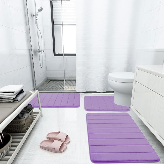 Buganda Memory Foam Bath Mat, 35.4" x 24", Ultra Soft and Non-Slip Bathroom Rugs - Image 6