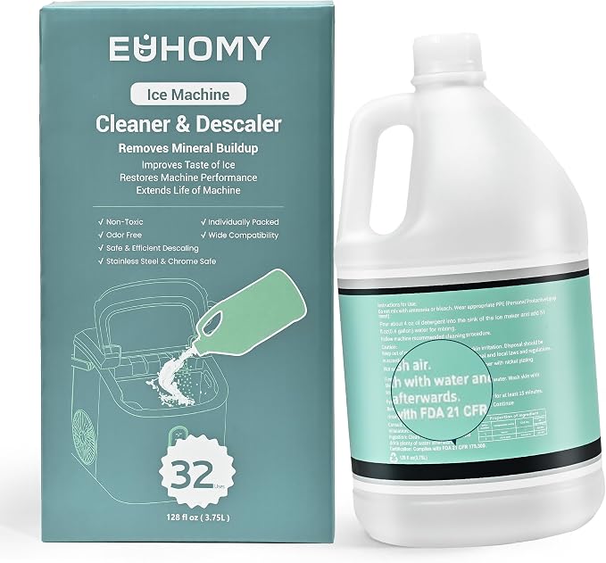 EUHOMY 32 Uses Ice Machine Cleaner Descaler, 128 Fl OZ Ice Maker Cleaner - Image 8