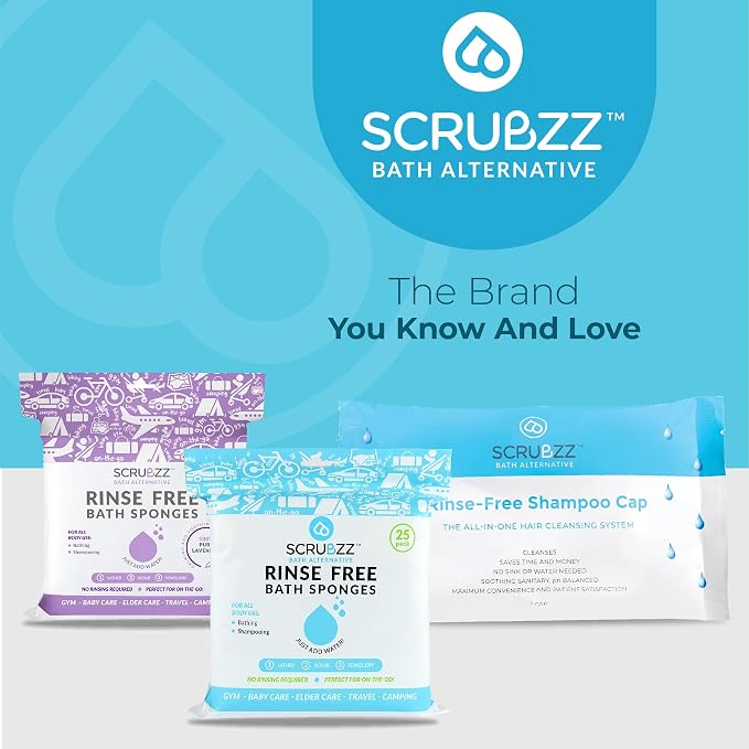 Scrubzz Shampoo Cap No Rinse for Elderly and Bedridden Patients, Rinse Free - Image 7