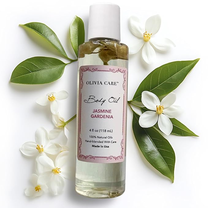 Olivia Care Jasmine Gardenia Body Oil Vegan & Natural Oil by OLIVIACARE