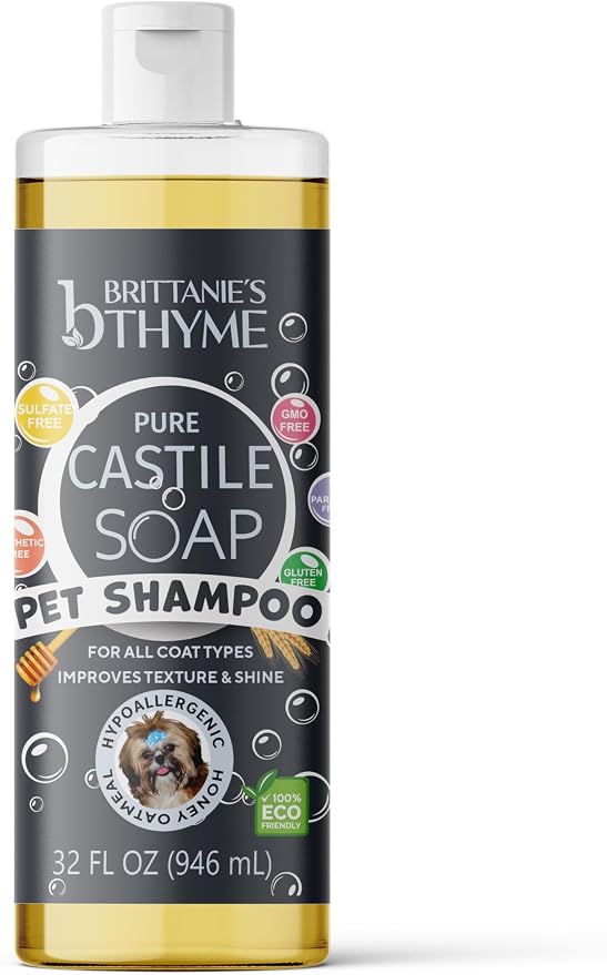 Brittanie's Pure Castile Pet Wash - 32oz 2 Pack | Gentle Shampoo + Conditioner - Image 3