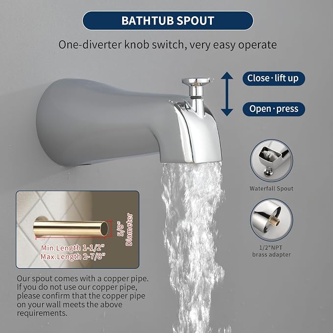 2 Handles Shower Faucet Set - Image 6