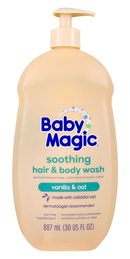 Baby Magic Soothing Hair & Body Wash, Vanilla & Oat, 30 Fl Oz by BabyMagic