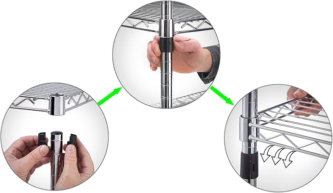 24" Deep x 36" Wide x 96" Height Wire Shelving Kit | 6-Tier | NSF Commercial - Image 4