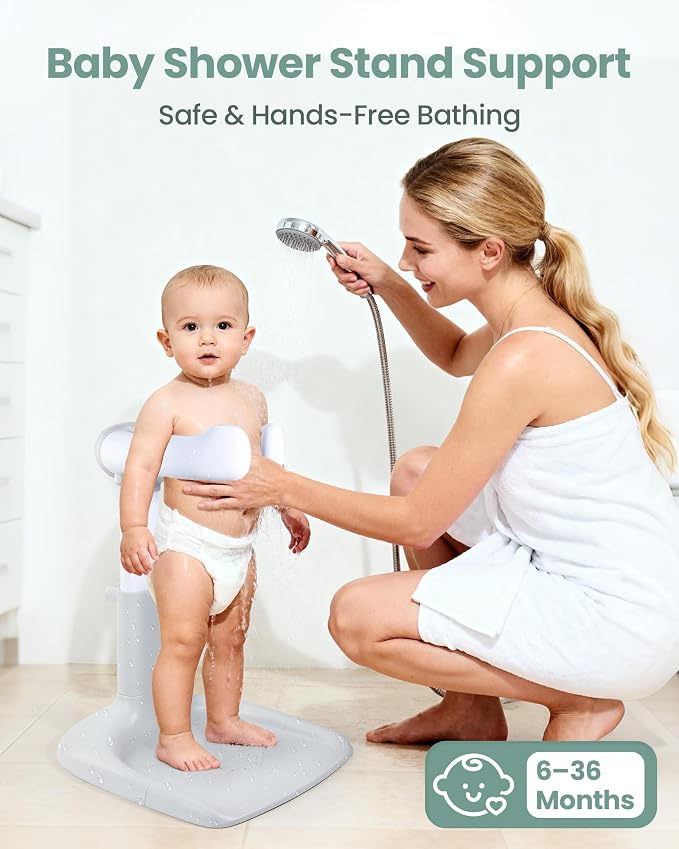 Baby Shower Stand for Infant to Toddler 6–36 Months, Baby Bath Stand Support - Image 2