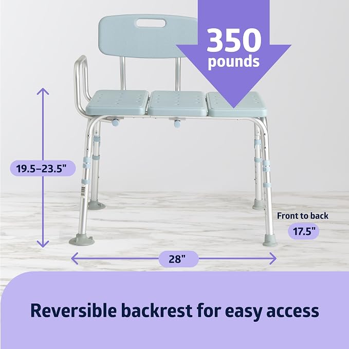 Medline Tub Transfer Bench and Shower Chair - Image 4