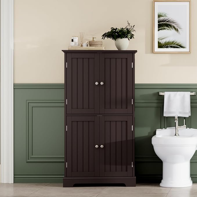 ChooChoo Bathroom Floor Cabinet, Modern Bathroom Storage Cabinet - Image 6