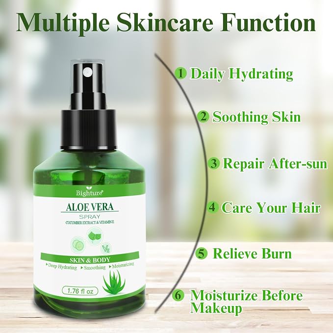 Aloe Vera Spray for Hydrating Nourishing Facial Skin in Winter, Aoe Vera Spray - Image 4