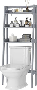 UTEX Over Toilet Bathroom Organizer, 3-Tier Above Toilet Storage Shelf Rack by UTEX