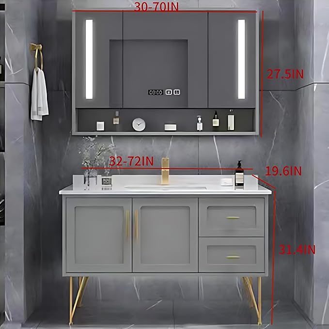 Modern 66" Bathroom Vanity - Image 2