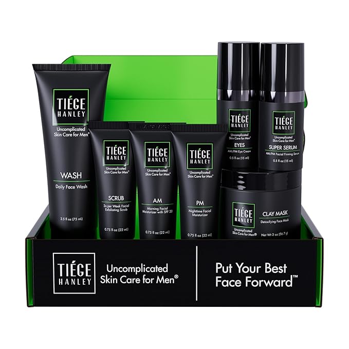 Tiege Hanley Skin Care Set for Men, Revitalization Routine, System Level 4 by TiegeHanley
