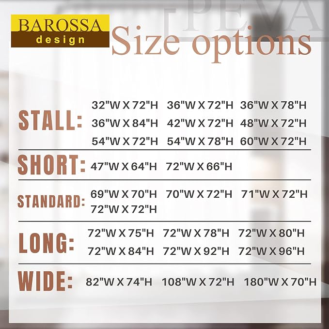 Barossa Design RV Shower Curtain Liner - Image 3