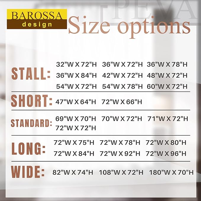 Barossa Design Shower Curtain or Liner - Image 3