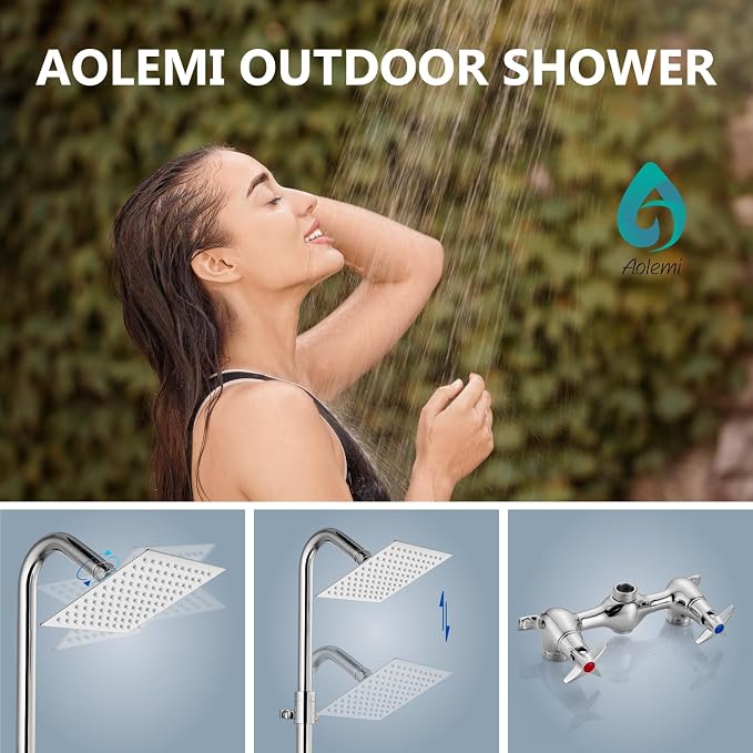 Aolemi Outdoor Shower Kit Fixtures 6 Inch Center - Image 2