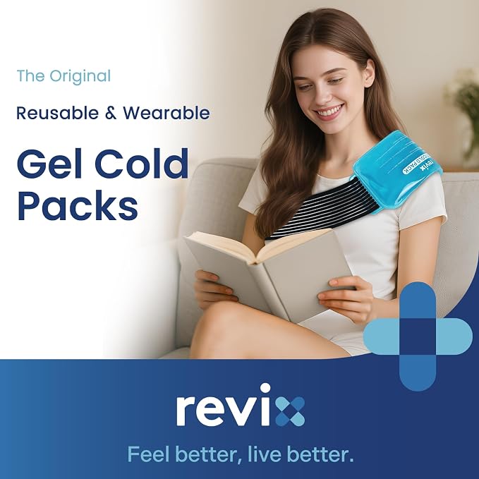REVIX Ice Packs for Injuries Reusable, 2 Packs Hot & Cold Gel Ice Packs - Image 2
