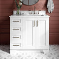 ARIEL Taylor 37 Inch White Bathroom Vanity by Ariel