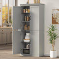 IDEALHOUSE Pantry Cabinet, Freestanding Cupboard, Tall Storage Cabinet by IDEALHOUSE