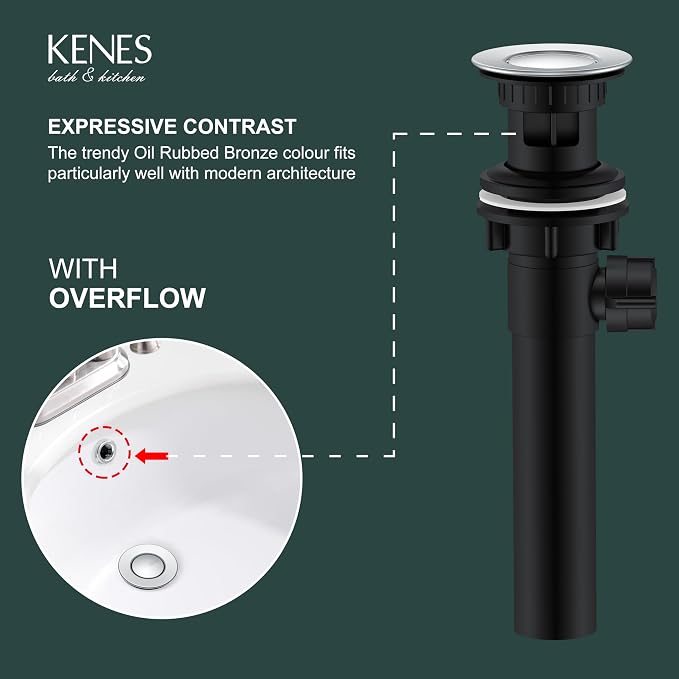 KENES Bathroom Sink Drain Stopper - Image 3