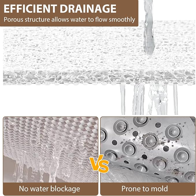 Shower Mat Non Slip: 47.2 x 31.5 Inch Extra Large Shower Mats - Image 6
